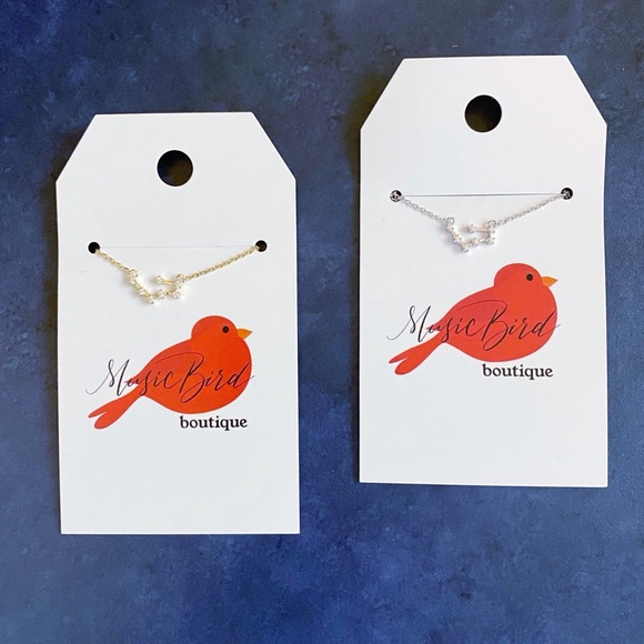 2 Taurus Zodiac 18k White/Yellow GP Necklaces - Picture 4 of 9